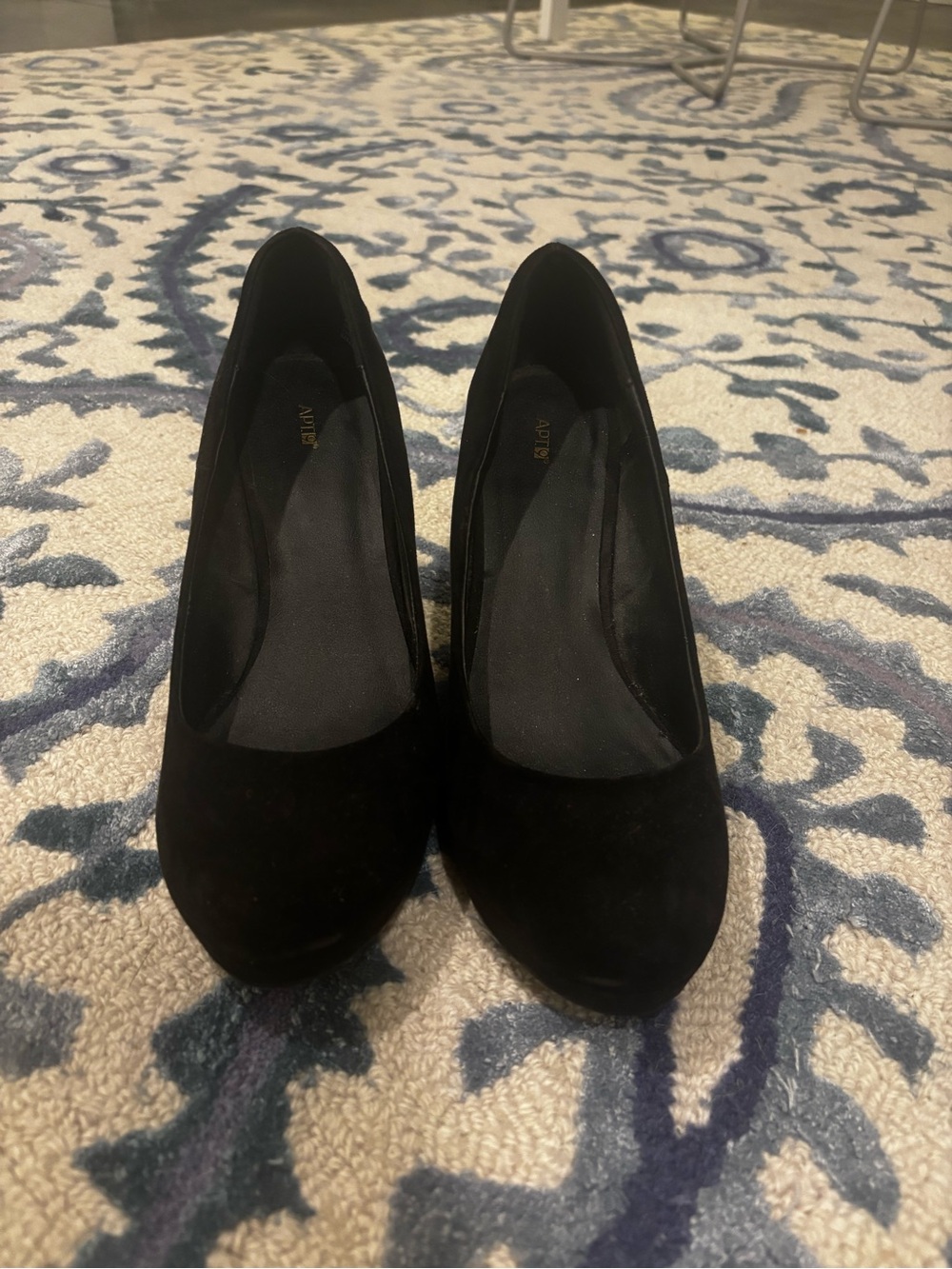 Apt. 9 Black Suede Wedge Pumps